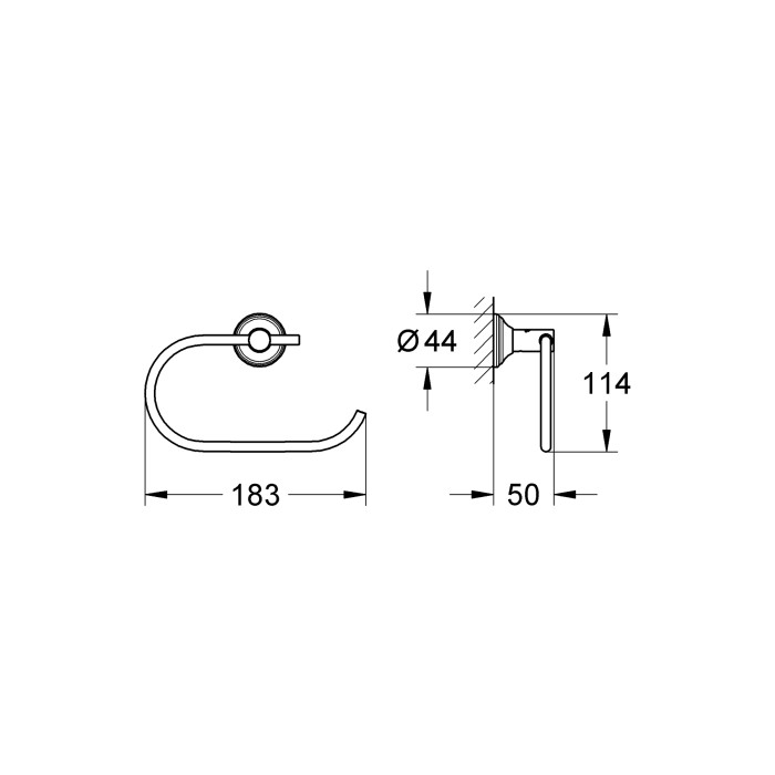 Тримач для туалетного паперу Grohe Essentials Authentic (40657001) Тримач для туалетного паперу Grohe Essentials Authentic (40657001)
