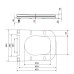 Сидіння для унітаза (Tern 490) 435x344x50 мм, Matt Black, з мікроліфтом, Slim Duroplast, Quick Release QTSC179MB47354 Qtap