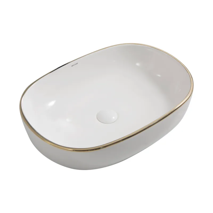 Раковина накладна Mixxus Premium ELLIPSE-0105 EDGE GOLD 600х400х150mm (MP6564) Раковина накладна Mixxus Premium ELLIPSE-0105 EDGE GOLD 600х400х150mm (MP6564)
