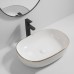 Раковина накладна Mixxus Premium ELLIPSE-0105 EDGE GOLD 600х400х150mm (MP6564)