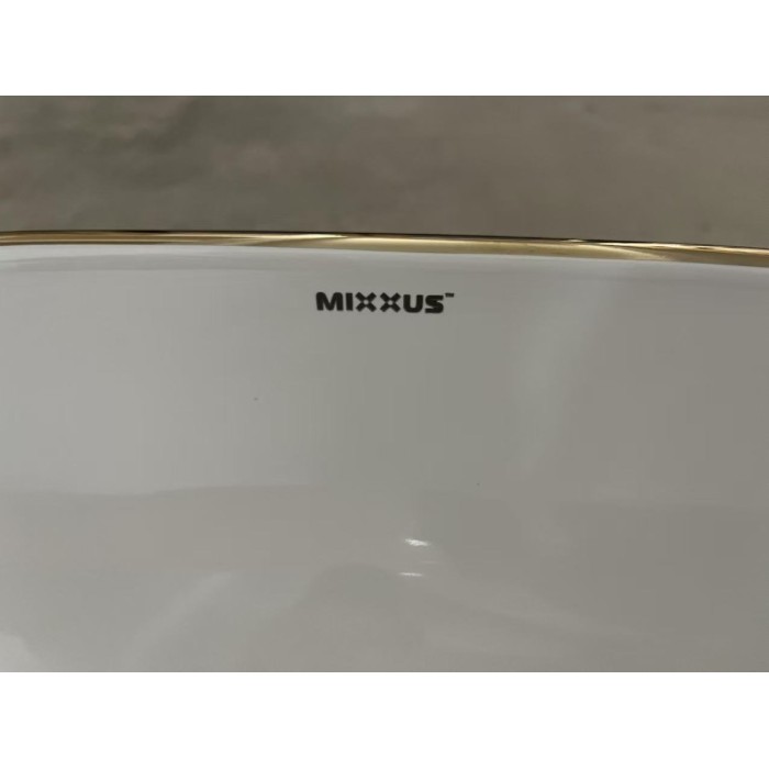Раковина накладна Mixxus Premium ELLIPSE-0105 EDGE GOLD 600х400х150mm (MP6564) Раковина накладна Mixxus Premium ELLIPSE-0105 EDGE GOLD 600х400х150mm (MP6564)