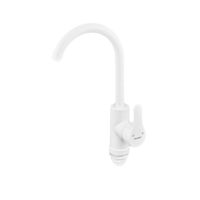 Змішувач для кухні Plamix Diego-011 White (без підведення) (PM0657) Змішувач для кухні Plamix Diego-011 White (без підведення) (PM0657)