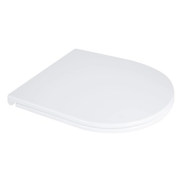 Сидіння для унітаза підлогового (Dove) 425×363×30 мм, White, з мікроліфтом, Slim Duroplast, Quick Release QT06228380BW3 Qtap