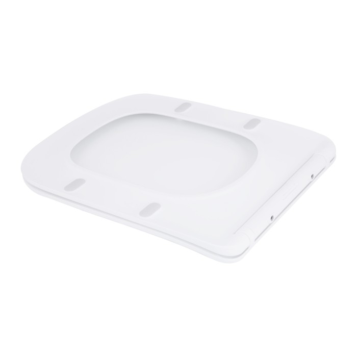 Сидіння для унітаза підлогового (Stenava) 435×345×30 мм, White, з мікроліфтом, Slim Duroplast, Quick Release QT99SC8303W Qtap