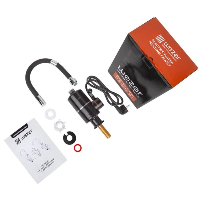 Проточник SDR-G05T-Black кухня поворотний гнучкий вилив (3,0 кВт + датчик темп.) {12/1} Проточник SDR-G05T-Black кухня поворотний гнучкий вилив (3,0 кВт + датчик темп.) {12/1}