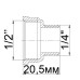 Перехідник редукційний 1/2″х1/4″ВЗ латунний 639Б