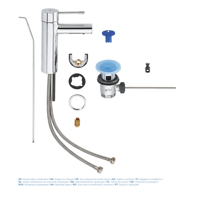 Змішувач для раковини S-розміру Grohe Essence New (32898001) Змішувач для раковини S-розміру Grohe Essence New (32898001)