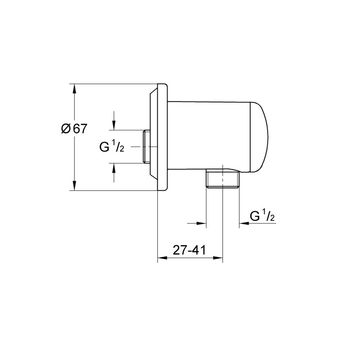 Шлангове підключення Grohe Relexa neutral (28671000) Шлангове підключення Grohe Relexa neutral (28671000)
