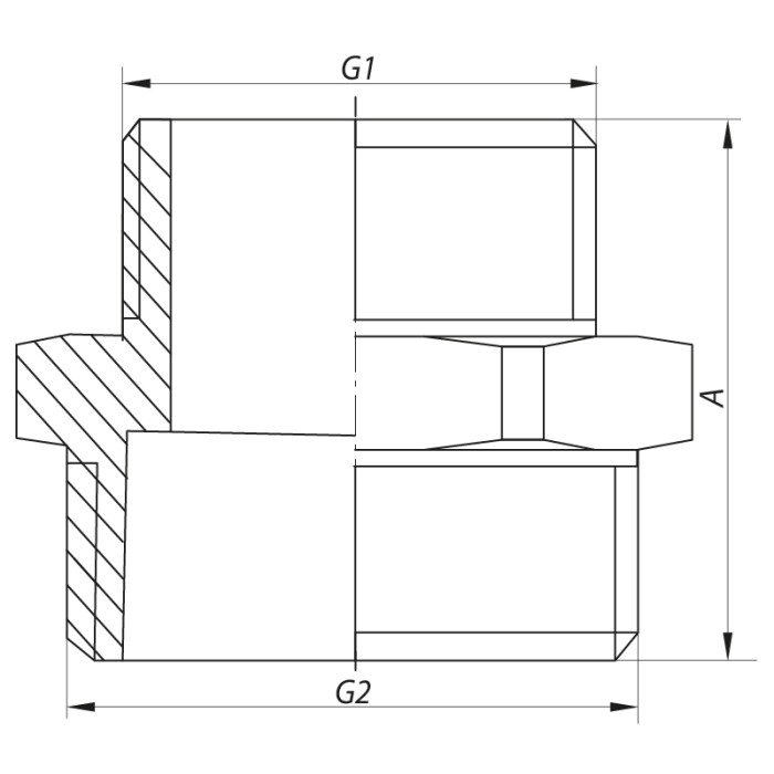 Ніпель редукційний 3 / 4''x1 "Koer KF.N0810 (KF0036) Ніпель редукційний 3 / 4''x1 "Koer KF.N0810 (KF0036)