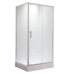 Душова кабіна з низьким піддоном MIXXUS HARD SCT01-100x90x198-TR CHROME прозоре скло 5мм NEW (в 2 ящ) (MI8368)