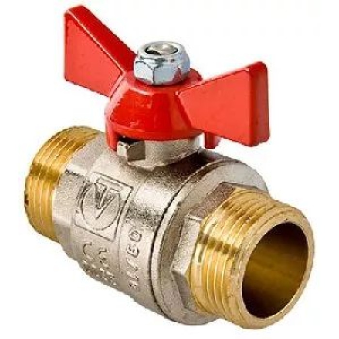 Кран кульовий KARRO 1/2" ЗЗ (червоний метелик) {200/20} Кран кульовий KARRO 1/2" ЗЗ (червоний метелик) {200/20}