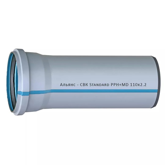 Труба СВК-Альянс ПП 110*2,2*1500 Standart синя {10} Труба СВК-Альянс ПП 110*2,2*1500 Standart синя {10}