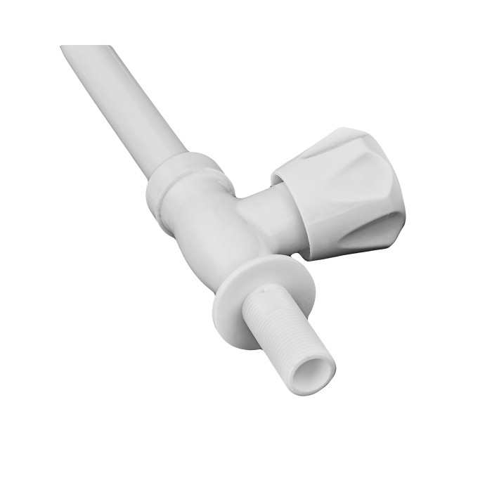 Кран для холодної води Plamix Mono-005 White (PM0675) Кран для холодної води Plamix Mono-005 White (PM0675)