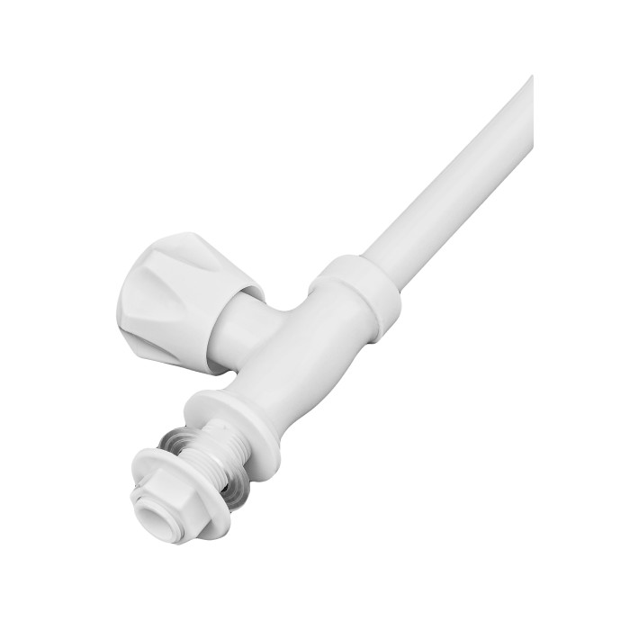 Кран для холодної води Plamix Mono-005 White (PM0675) Кран для холодної води Plamix Mono-005 White (PM0675)