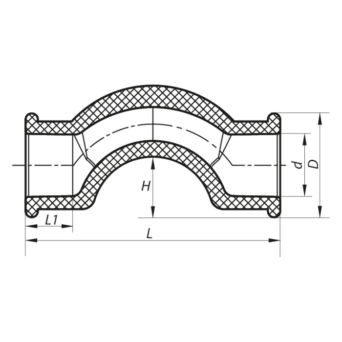 Обвід короткий Koer PPR 20 K0065.PRO (KP0077) Обвід короткий Koer PPR 20 K0065.PRO (KP0077)