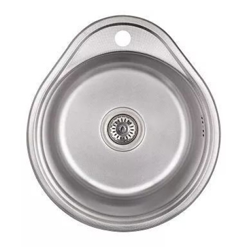 Кухонна мийка WEZER 4843(08) Satin 480x430x180 мм + сифон