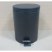 Відро для сміття кругле Zerix Solo-TC0105 Black 5 л колір чорний (ZX5898)
