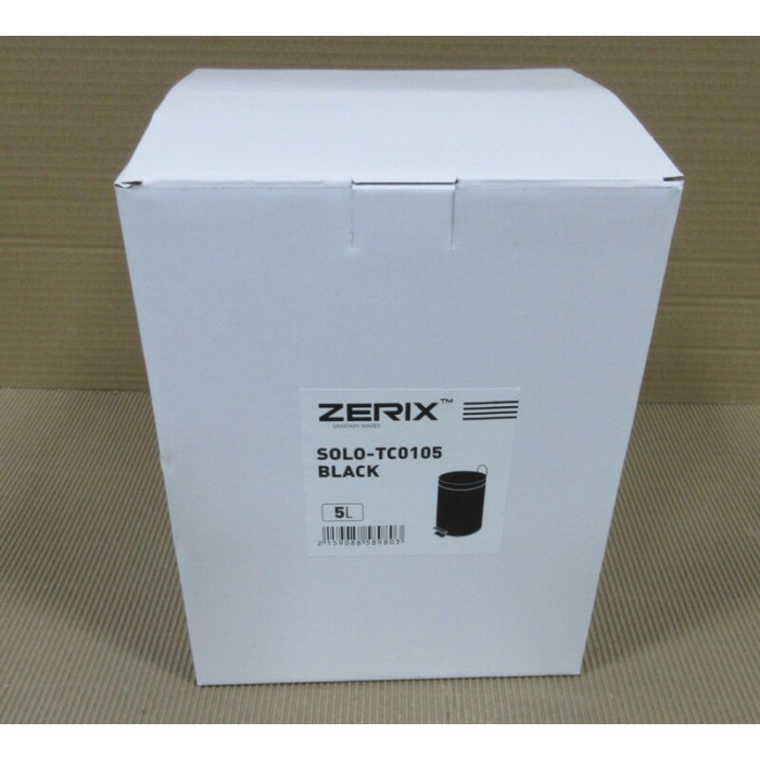 Відро для сміття кругле Zerix Solo-TC0105 Black 5 л колір чорний (ZX5898) Відро для сміття кругле Zerix Solo-TC0105 Black 5 л колір чорний (ZX5898)