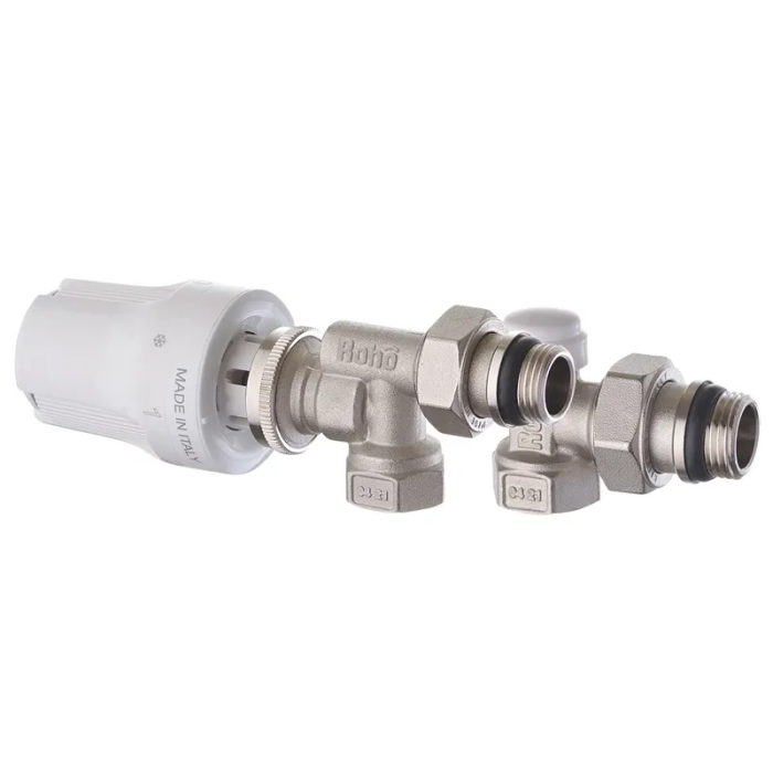 Комплект для підключення радіатора Roho R5171-050K - 1/2" осьовий (антипротечка) (RO0121) Комплект для підключення радіатора Roho R5171-050K - 1/2" осьовий (антипротечка) (RO0121)