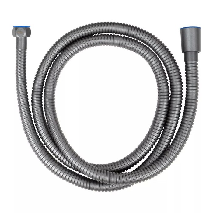 Душовий шланг WEZER WKR-009-150GG, 150 см, збройова сталь Душовий шланг WEZER WKR-009-150GG, 150 см, збройова сталь