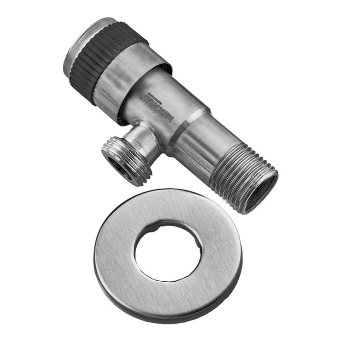 Кран для підключення сантехприладів MIXXUS VAL-04-1/2x1/2 з нерж. сталі SUS304 (MI6026) Кран для підключення сантехприладів MIXXUS VAL-04-1/2x1/2 з нерж. сталі SUS304 (MI6026)