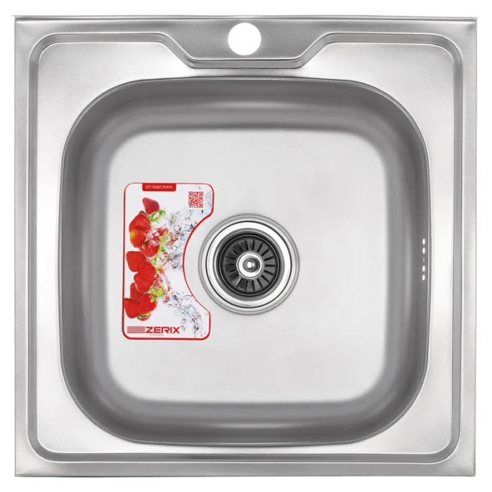 Мийка кухонна Zerix Z5050-08-180MD (micro decor) (ZS0583) Мийка кухонна Zerix Z5050-08-180MD (micro decor) (ZS0583)