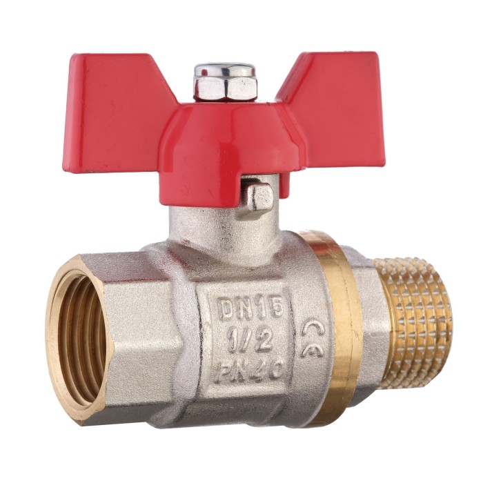 Кран кульовий прямий SOLOMON 1/2″ ЗВ КБ PN40 B1008 Кран кульовий прямий SOLOMON 1/2″ ЗВ КБ PN40 B1008
