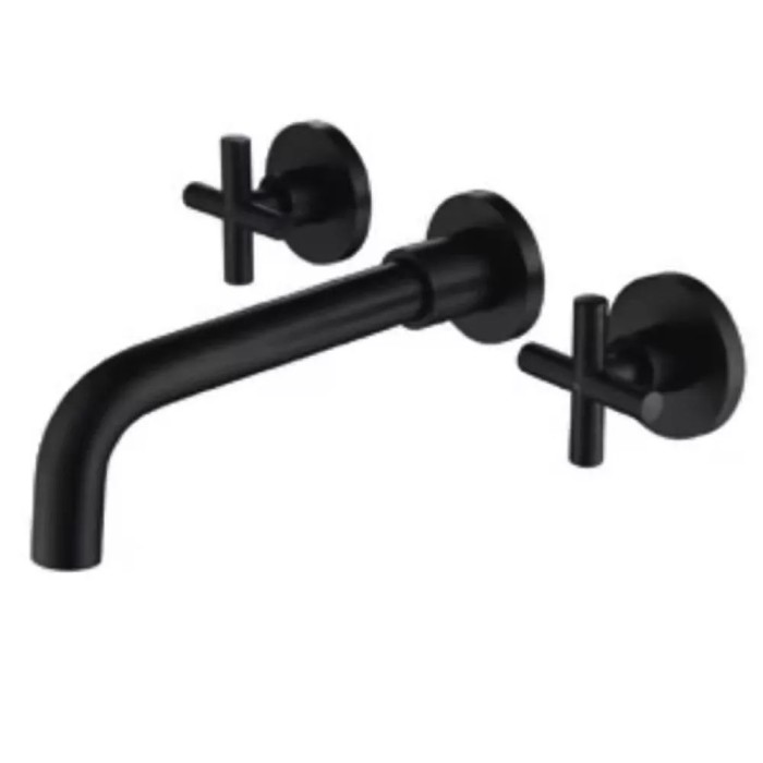 Змішувач для умивальника WEZER VAL10-10-BLACK, нержавіюча сталь, чорний Змішувач для умивальника WEZER VAL10-10-BLACK, нержавіюча сталь, чорний