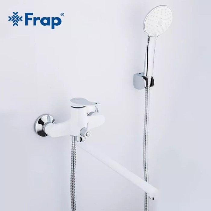 Змішувач для ванни Frap F2245, білий/хром Змішувач для ванни Frap F2245, білий/хром