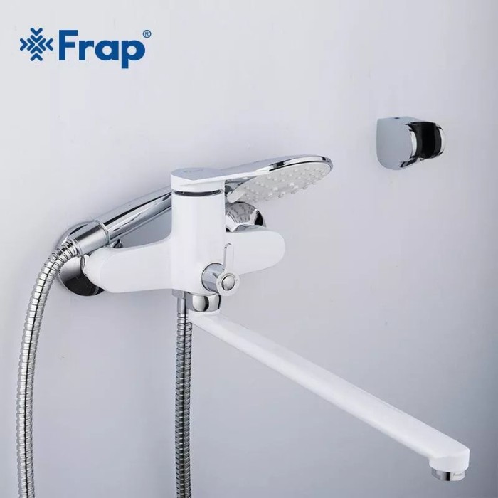 Змішувач для ванни Frap F2245, білий/хром Змішувач для ванни Frap F2245, білий/хром