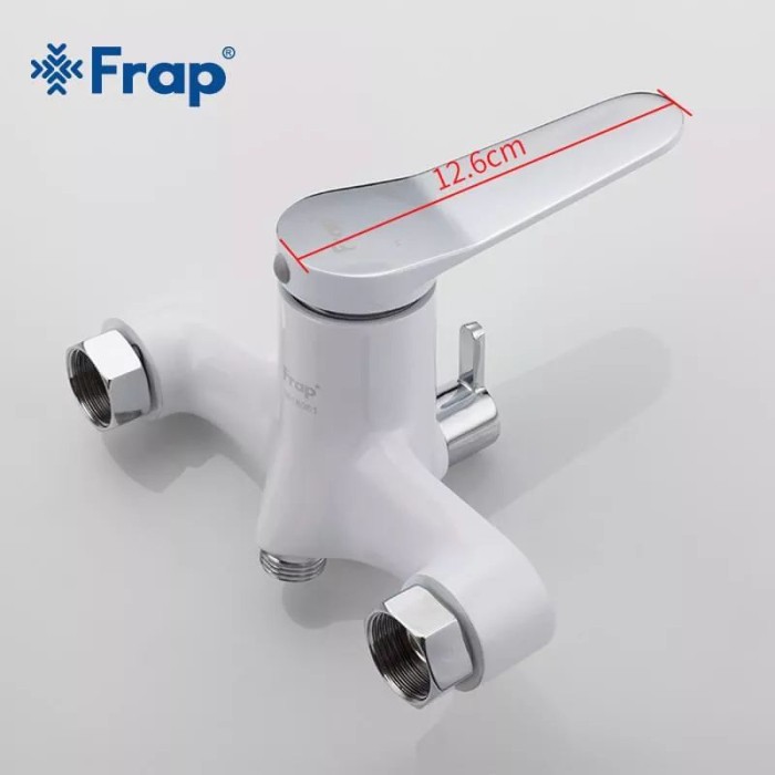 Змішувач для ванни Frap F2245, білий/хром Змішувач для ванни Frap F2245, білий/хром