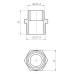 Ніпель редукційний 1/2″х3/8″ЗЗ латунний LN322S OPTIMUM