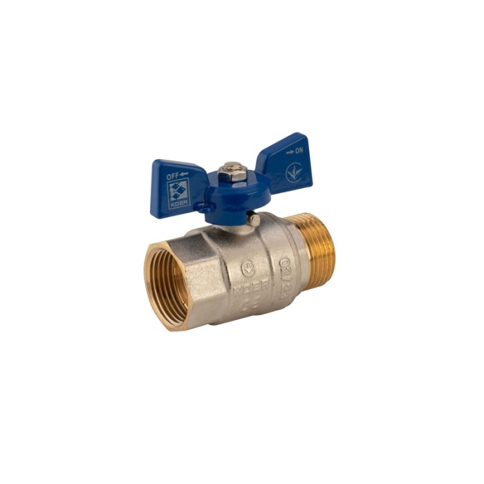 Кран кульовий Koer 1" ГШМ (KR.218.B) синій (KR2721) Кран кульовий Koer 1" ГШМ (KR.218.B) синій (KR2721)