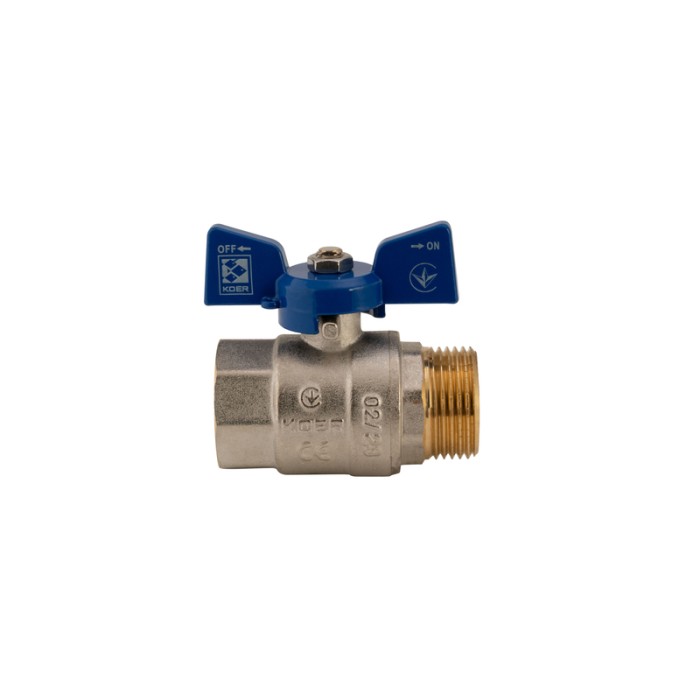 Кран кульовий Koer 1" ГШМ (KR.218.B) синій (KR2721) Кран кульовий Koer 1" ГШМ (KR.218.B) синій (KR2721)