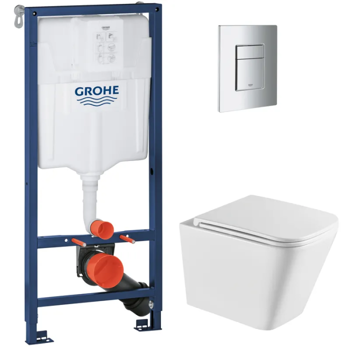 Комплект Grohe Set Унітаз QUADRO-0301-T3 + Інсталяція 38536001 + панель 38732000 (38536001QUADRO0301T3) Комплект Grohe Set Унітаз QUADRO-0301-T3 + Інсталяція 38536001 + панель 38732000 (38536001QUADRO0301T3)