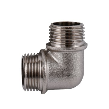 Кутник 1/2″ЗЗ нікельований NL332S OPTIMUM