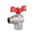 Кран кульовий Thermo Alliance Forte 1/2" ВЗ для води угловой (метелик) SF267W15