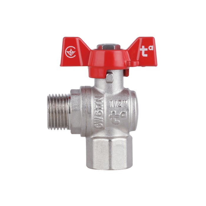 Кран кульовий Thermo Alliance Forte 1/2" ВЗ для води угловой (метелик) SF267W15 Кран кульовий Thermo Alliance Forte 1/2" ВЗ для води угловой (метелик) SF267W15