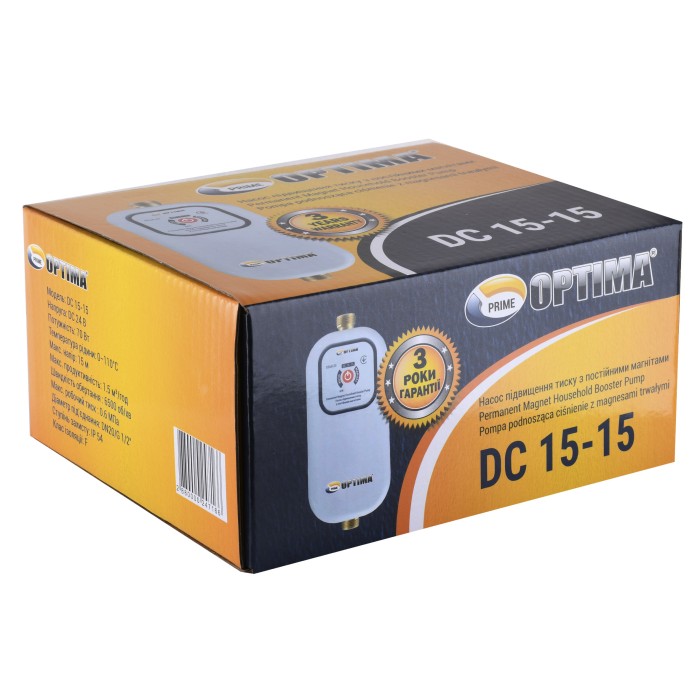 Насос підвищення тиску Optima Prime DC 15-15 AUTO Насос підвищення тиску Optima Prime DC 15-15 AUTO