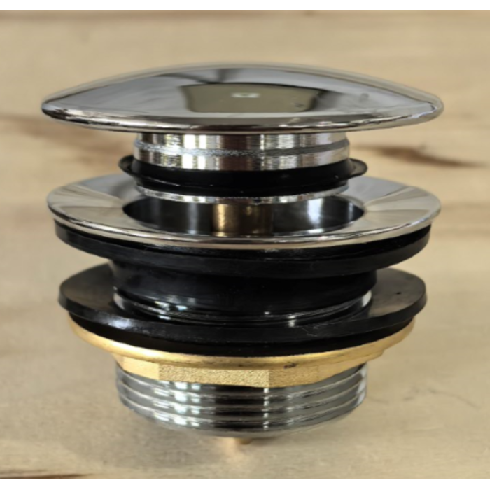 Донний клапан для ванни Koer PW-05-01 автоматичний (Click-Clack) (Колір хром) 1 1/2'' (KR3406) Донний клапан для ванни Koer PW-05-01 автоматичний (Click-Clack) (Колір хром) 1 1/2'' (KR3406)