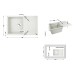 Кухонна мийка Lidz 790x495/230 STO-10 (LIDZМSTO10790495230)