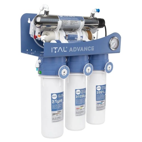 Осмос ITAL Advance 7-75M UV (7 ступенів, без помпи, мембрана DUPONT 75 галон, UV ламп) (ADV-RO7-75M)