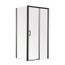 Душова кабіна без піддону Mixxus Premium DIVERSE SC03-100x80x195-TR Black прозоре скло 6мм (MI6866)