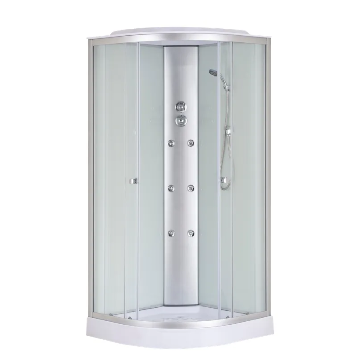 Бокс душовий з гідромасажем Mixxus STRONG SBH02-90x90x215-FB SATIN низький піддон (MI6890) Бокс душовий з гідромасажем Mixxus STRONG SBH02-90x90x215-FB SATIN низький піддон (MI6890)