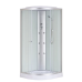 Бокс душовий з гідромасажем Mixxus STRONG SBH02-90x90x215-FB SATIN низький піддон (MI6890)