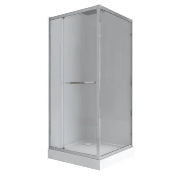 Душова кабіна з низьким піддоном Mixxus Style SCT01-90x90x200-TR Chrome прозоре скло 6мм (MI8433)