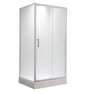 Душова кабіна з низьким піддоном Mixxus HARD SCT01-120x80x198-TR Chrome NEW прозоре скло 5мм (MI8428)