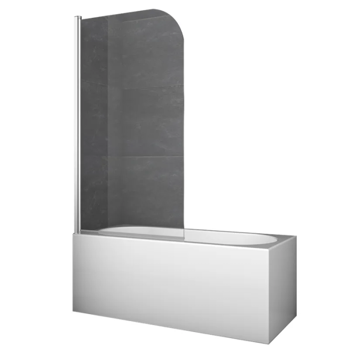 Шторки скляні на ванну Koer SR BS01-80x140-TR-01 прозоре скло 6мм, хром (KR5400) Шторки скляні на ванну Koer SR BS01-80x140-TR-01 прозоре скло 6мм, хром (KR5400)