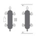 Гідрострелка Koer KR.S1032 4/2 (з повітровідв. і дренаж. краном) 1"НР SUS304 (KR2959)