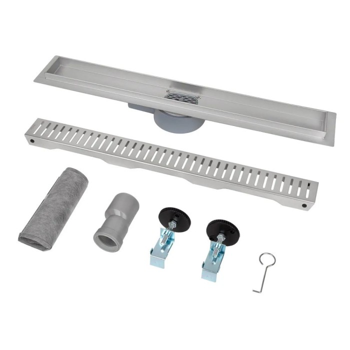 IT03-FT10/ 300 ITAL Душовий трап 300 мм поворот.360, комбін.затвор, Brushed nickel (блістер) {5/1} IT03-FT10/ 300 ITAL Душовий трап 300 мм поворот.360, комбін.затвор, Brushed nickel (блістер) {5/1}